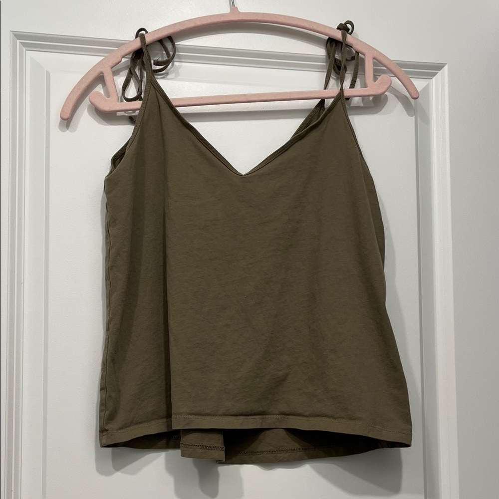 Abercrombie & Fitch Olive Green Camisole Top